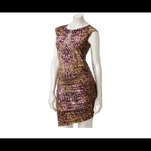 Jennifer Lopez Dress Size M Ruched Side Zipper